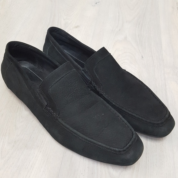 Bugatchi Other - Bugatchi Black Suede Loafers Driving Moccasins 13